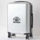 Sticker Conception d'impression de poitrine vintage du 7e (Sur valise)