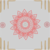 Sticker Conception d'inspiration indienne avec mandalas (Devant)