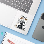 Sticker Conception drôle de programmeur (Ordinateur portable avec iPhone)