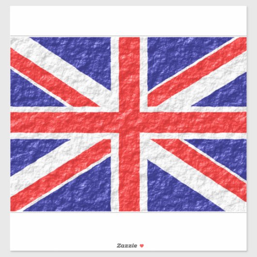 Sticker Conception du drapeau Union Jack (Feuille)