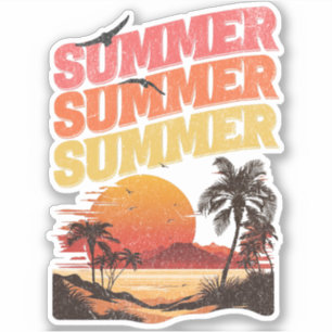 Sticker Conception du texte d'été