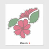 Sticker Conception florale (Feuille)
