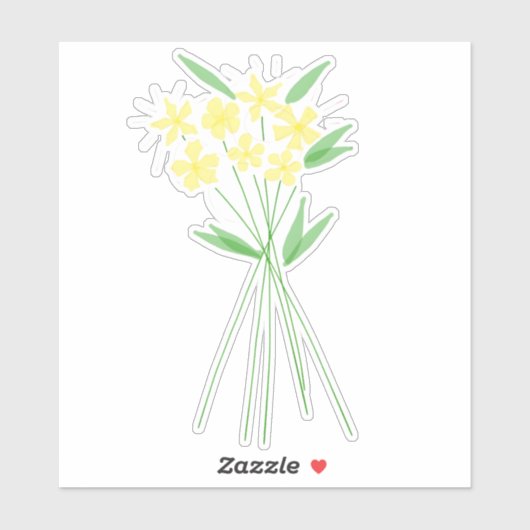 Sticker Conception florale (Feuille)
