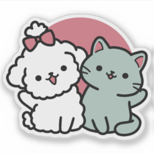 Sticker Conception "Fur-Real Friends Forever"