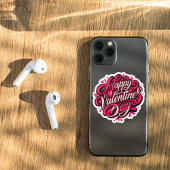 Sticker Conception Heureuse Sainte-Valentin à la main