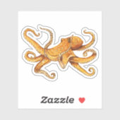 Sticker Conception Nautique Octopus (Feuille)