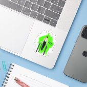 Sticker Conception personnalisée pour Emily Richter - Lexi (Ordinateur portable avec iPhone)