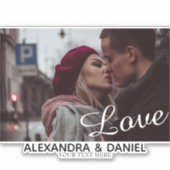 Sticker Conception photo personnalisée Couple (Devant)