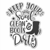 Sticker Conception Pour Les Amateurs De Pays Gardez Votre  (Devant)