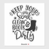 Sticker Conception Pour Les Amateurs De Pays Gardez Votre  (Feuille)