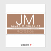 Sticker Conception professionnelle moderne et minimale | B (Feuille)