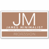 Sticker Conception professionnelle moderne et minimale | B (Devant)