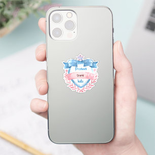 Sticker Conception Protéger les Enfants Trans, Cadeau d'Al