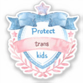 Sticker Conception Protéger les Enfants Trans, Cadeau d'Al (Recto)