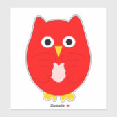 Sticker Conception Red Owl (Feuille)