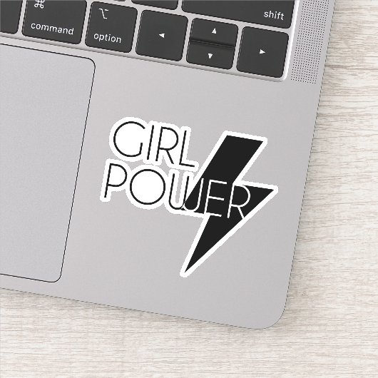 Sticker Conception SVG noir Cool Power Girl couleur person (Détail)