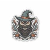 Sticker Conception vectorielle de chapeau de sorcière de h (Devant)