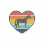Sticker Conception vectorielle de cheval de cœur de couche (Devant)