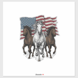 Sticker Conception vectorielle de chevaux de course patrio