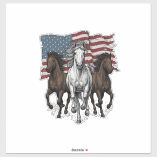 Sticker Conception vectorielle de chevaux de course patrio