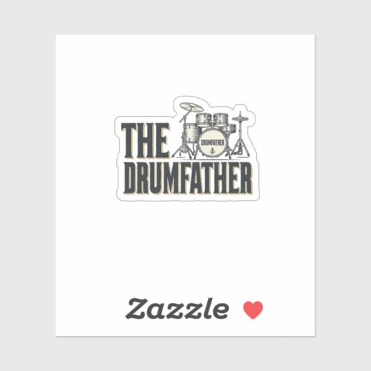 Sticker Conception vectorielle de citation de batteur Drum (Feuille)