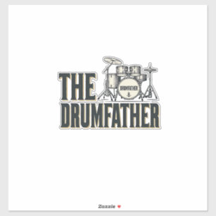 Sticker Conception vectorielle de citation de batteur Drum