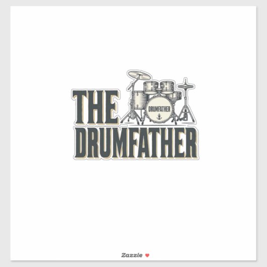 Sticker Conception vectorielle de citation de batteur Drum (Feuille)