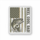 Sticker Conception vectorielle de drapeau de pêche à la ba (Devant)