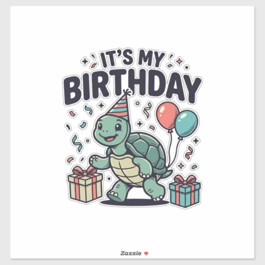Sticker Conception vectorielle de fête d'anniversaire de t (Feuille)