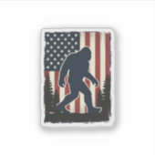 Sticker Conception vectorielle de forêt de drapeau américa (Devant)