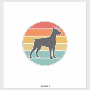 Sticker Conception vectorielle de silhouette de chien au c