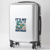 Sticker Conception vectorielle sous-marine de tortue marin (Sur valise)