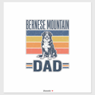 Sticker Conception vectorielle vintage de papa chien de mo
