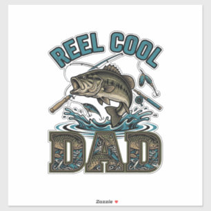 Sticker Conception vectorielle vintage de pêche à la basse
