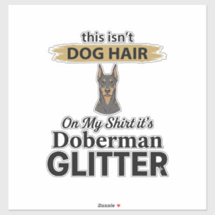 Sticker Conception vintage d'amant de chien drôle de Dober