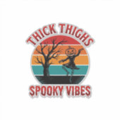 Sticker Conceptions de chemise Halloween Thick Thighs Spoo (Devant)