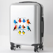 Sticker Conceptions d'oiseaux mignons pour planner et cade (Sur valise)
