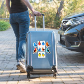 Sticker Conceptions d'oiseaux mignons pour planner et cade (Valise Insitu)