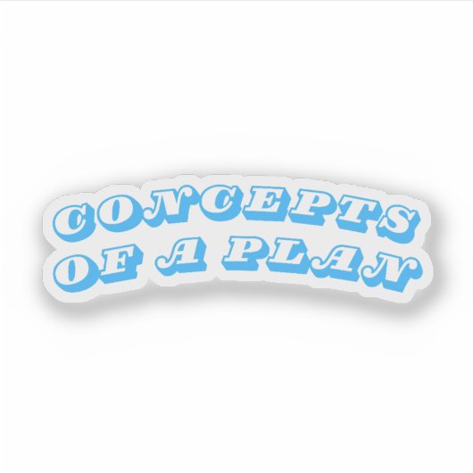 Sticker Concepts d'un plan (Devant)