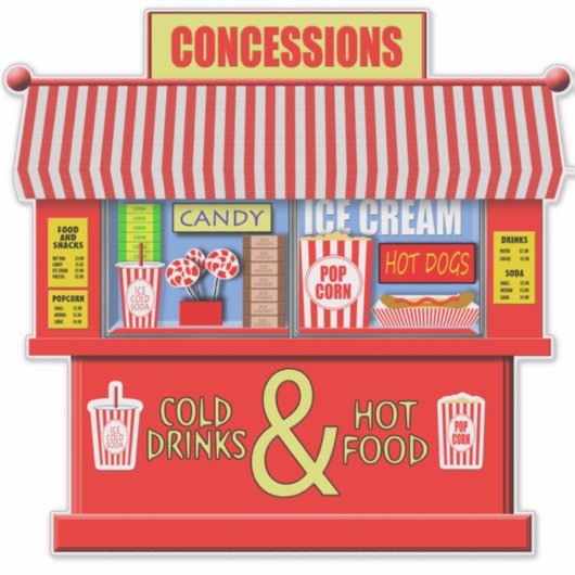 Sticker Concessions Stand (Devant)