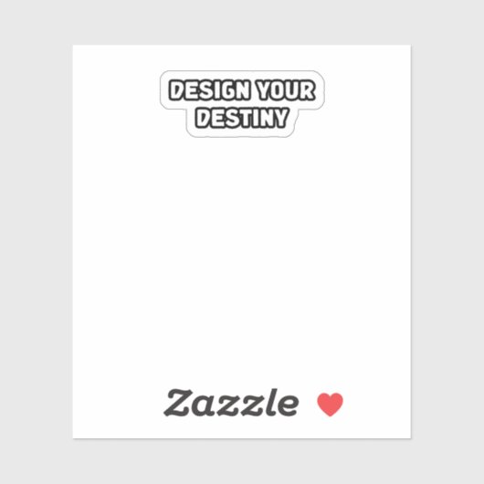 Sticker Concevez votre destin autonomiser auto-rendu visio (Feuille)