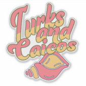 Sticker Conche Turks and Caicos (Devant)