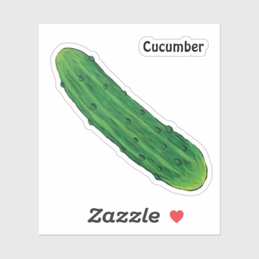 Sticker Concombre (Feuille)