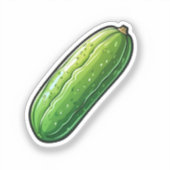 Sticker Concombre de dessin (Recto)