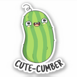 Sticker Concombre Funny Concomber Pun