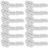 Sticker Conditionnement de logo moderne Eyelashes Nom comm (Devant)