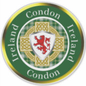 Sticker Condon Irish Shield & Celtic Cross Personnalisé (Devant)