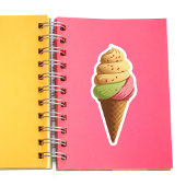 Sticker Cône de crème glacée douce