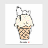 Sticker Cône de glace Snoopy Sprinkles (Feuille)