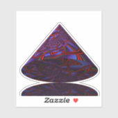 Sticker Cône géométrique (Feuille)